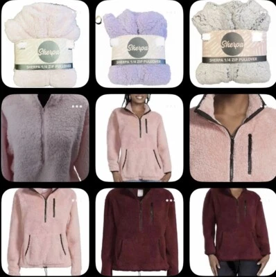 Bobbie Brooks Girls & Womens 1/4 Zip Sherpa Pullover Or No Boundaries Pullover - Image 1 of 4