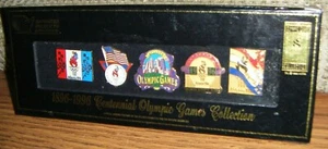 1896-1996 CENTENNIAL OLYMPIC GAMES 5 PIN COLLECTION Atlanta Pins Set MIB - Picture 1 of 1