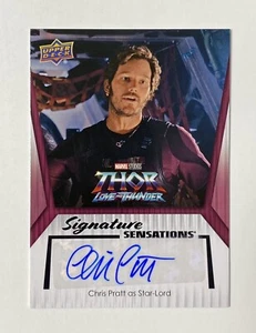 2024 UD Marvel Studios Series 2 AUTOGRAPH CHRIS PRATT STAR-LORD AUTO - Picture 1 of 2