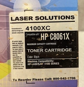 Cartucho de tóner LASER SOLUTIONS 4100XC para impresoras serie 4100 - Imagen 1 de 6