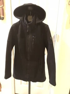 Andrew Marc Mujer Chaqueta/Abrigo Largo con Capucha Cremallera Completa Negro S PEQUEÑO NEGOCIO - Imagen 1 de 7