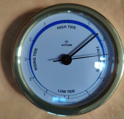 Altitude 858IM Messing Tidenuhr 125mm TOP marine tide indicator Gezeitenuhr - Bild 1 von 2