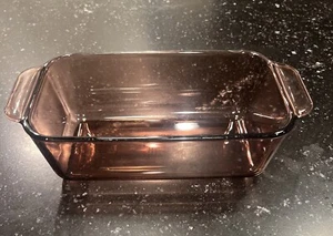 Pyrex Vision Cranberry Glass 1.5 Qt Loaf Pan 213-R - Picture 1 of 7