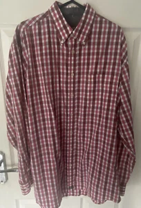 Farah Shirt Men’s Size Medium Red check Long Sleeve Farah Top In VGC - Picture 1 of 7