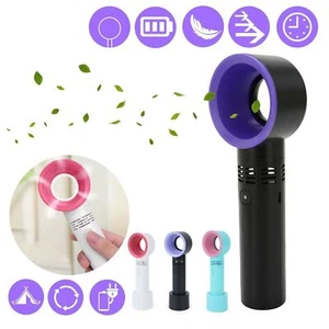 Ventilatore senza lama 360° portatile desktop mini ventola di raffreddamento ricaricabile USB portatile - Foto 1 di 18