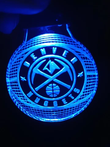 Denver Nuggets; 3D Basketball Keychain. MADE IN THE USA Cover