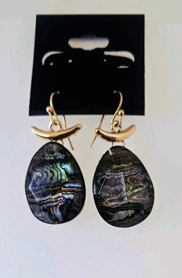 Pendientes de gancho colgantes de resina multicolor RLM Robert Lee Morris Soho excelentes  Foto 1 de 4