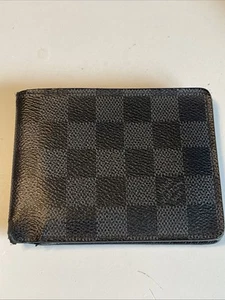 Louis Vuitton Geldbörse Damier Graphit Schwarz Und Grau Bifold Wallet ..�� - Bild 1 von 23