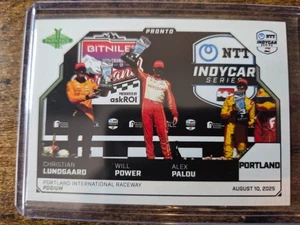 2025 Parkside Indycar Pronto Will Power Lundgaard Alex Palou Podium /304 #116 - Picture 1 of 2