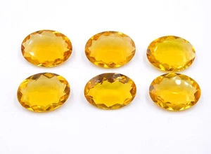 18x25 MM Lab Created Citrine Oval Cut Loose Gemstone For Pendant Making P-3583 - Picture 1 of 10
