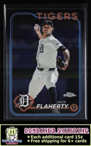 2024 Topps Chrome #56 Jack Flaherty Detroit Tigers - Picture 1 of 2