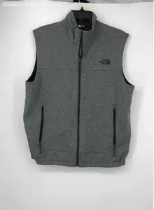 The North Face Mens Gray Sleeveless Windwall Full-Zip Vest Size Large - Picture 1 of 6