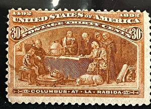 USA US - #239 Columbian 30c Mint NH - CV 675 $ - Gem Condition - Bild 1 von 3