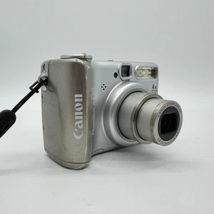 Canon PowerShot A530 Digital Camera 5.0MP CCD 256MB SD Card Tested Working - Picture 1 of 11