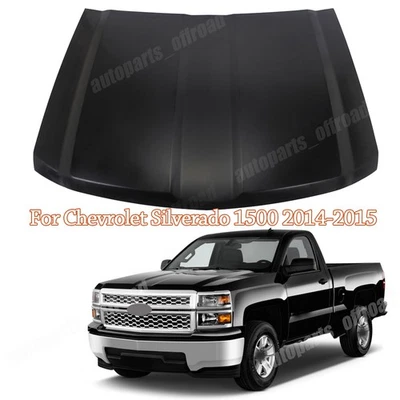For 2014-2015 Chevy Silverado 1500 Front Hood Panel Direct Fit Steel Primed Foto 1 de 4