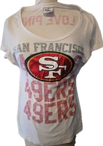 Victoria's Secret PINK NFL 49ers T-Shirt Damen L Red Glam Football - Bild 1 von 3