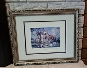 Marty Bell 1993 "The Jones Victorian" Watercolor Lithograph Painting Autographed - Picture 1 of 18