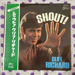 Rare red vinyl with sleeve LP Immediate decision used CLIFF RICHARD WITH THE SHA - Picture 1 of 10