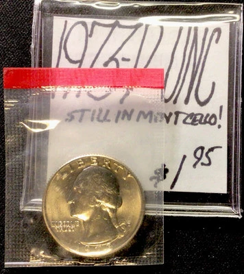 1973 D Washington Quarter UNC! Still In Mint Cello! ENN Coins - Image 1 of 3