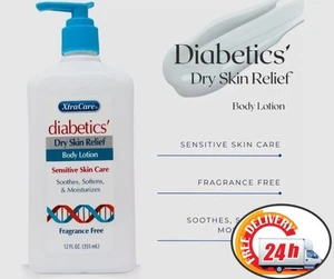 XTRACARE Diabetics Dry Skin Relief Body Lotion - 12 fl oz (355ml) FREE SHIPPING! - Picture 1 of 4