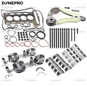 N12 N16 Engine Rebuild Piston Kit CR 11:1 Fits Mini Cooper R55 R56 R57 R60 1.6L - Picture 1 of 9