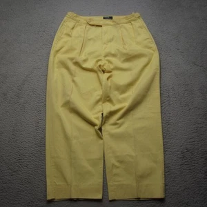 Pantaloni Polo Ralph Lauren vintage uomo 36 pieghe larghi chino preppy stemma regolabile - Foto 1 di 16