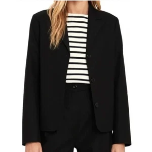 REVOLVE Norse Project Magda Black Twill Blazer size 38 - Picture 1 of 9
