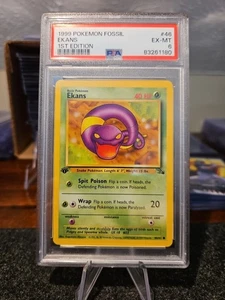 1999 POKEMON FOSSIL #46 EKANS 1ST EDITION PSA 6 EX-MT NEW SLAB - Picture 1 of 1