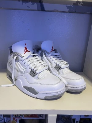 Air Jordan 4 Retro Blanco/Gris Oreo, Talla 8.5, DJ4699-100 Sin Caja Foto 1 de 4