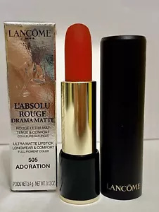 Lancome L'Absolu Rouge Lipstick - 505 Adoration Drama Matte NIB - Picture 1 of 1