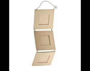 Bilderrahmen Pappmache 3-fach 10,5 x10,5 cm - Bild 1 von 1