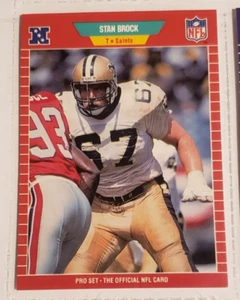 1989 Pro Set Card #263 Stan Brock T New Orleans Saints ***40% OFF 2+ Cards - Picture 1 of 2