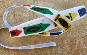 regreso a la escuela... lápices de colores cinta de grosgrain de 3/8" de ancho anuncio de 30 yardas - Imagen 1 de 2