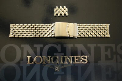 LONGINES 21MM BOR LINK AVIGATION LINDBERGH PILOTO CORREA RELOJ PULSERA F Foto 1 de 4