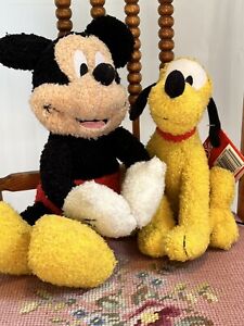 Rare Mickey Mouse Pluto Plush Disney Vintage Toys R Us Stuffed Animal Vintage