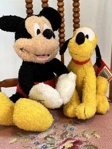 Mickey Mouse Pluto Plush Disney Rare Vintage Toys R Us Stuffed Animal - Picture 1 of 9
