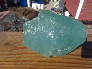 Scorie di roccia di vetro belle chiare bolle blu ghiaccio 5,4 libbre VV87 rocce paesaggio acqua - Foto 1 di 2