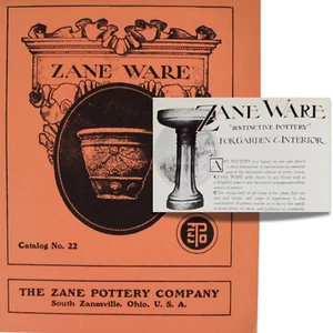 ZANE WARE Garden Pottery Zanesville OHIO Catalog No 22 Art Deco Reproduction Art - Picture 1 of 4