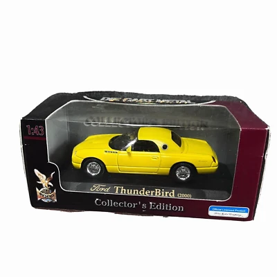 Yat Ming Ford ThunderBird 2000 Yellow Car Die Cast Metal Collection 1:43 Vehicle - Image 1 of 4
