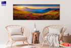 Panoramic Canvas Pink Flowers Hills High Quality 100%  Australian Made Quality