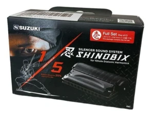 SUZUKI SHINOBIX SNB-20 Armónica C Llave 10 Agujeros con Silencioso Juego Completo NUEVO - Imagen 1 de 3