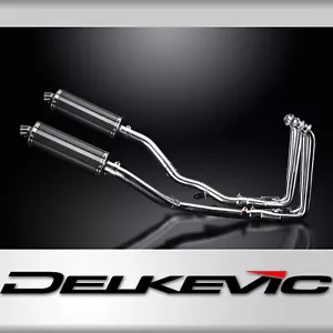Yamaha FJR1300 2001-2005 Complete Exhaust 4-2 14" Oval Carbon Mufflers - Picture 1 of 5