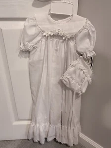 NWT Polly Flinders Girls Dress & Beret Hat sz 9 Months - Picture 1 of 4
