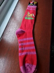 Calcetines Caballo Rojo Talla Adulto 12-8 Calcetines Rojos Caballos Animales Ecuestres Unisex Pony - Imagen 1 de 7