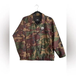 Vans “Off the Walls” Camo Snap Closure Jacket Youth L - Picture 1 of 3