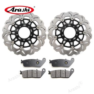 Discos de freno delanteros Arashi pastillas rotores para Kawasaki Z750 2007 2008 2009 2010 2011 - Imagen 1 de 9