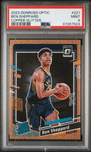 Ben Sheppard 2023 Donruss Optic Copper Glitter Prizm Rated RC /99 PSA 9 - Bild 1 von 2