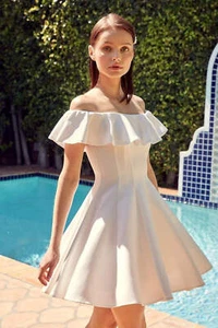 Do + Be A Line Ruffle Dress - Picture 1 of 20
