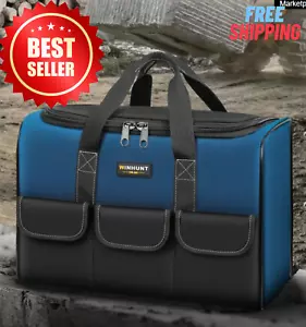 BEREKA Tool Bag Heavy Duty Multifunctional Large Capacity 17.3" Storage Bag - Picture 1 of 7