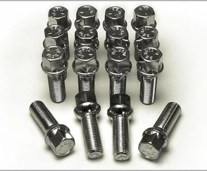 16 x Wheel Bolts Nuts Lugs for VW Polo 5 Bolt M14x1.5, 27mm, 17 Hex. LS17D27F - Picture 1 of 1
